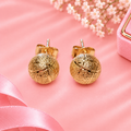 18K Gold Filled Textured Ball Stud Earrings | Hypoallergenic, Tarnish-Resistant