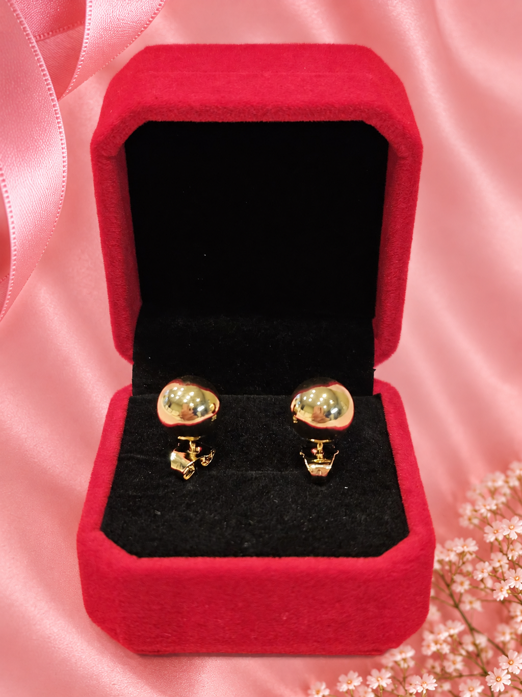 18K Gold Filled Classic Ball Studs | Hypoallergenic, Tarnish-Free